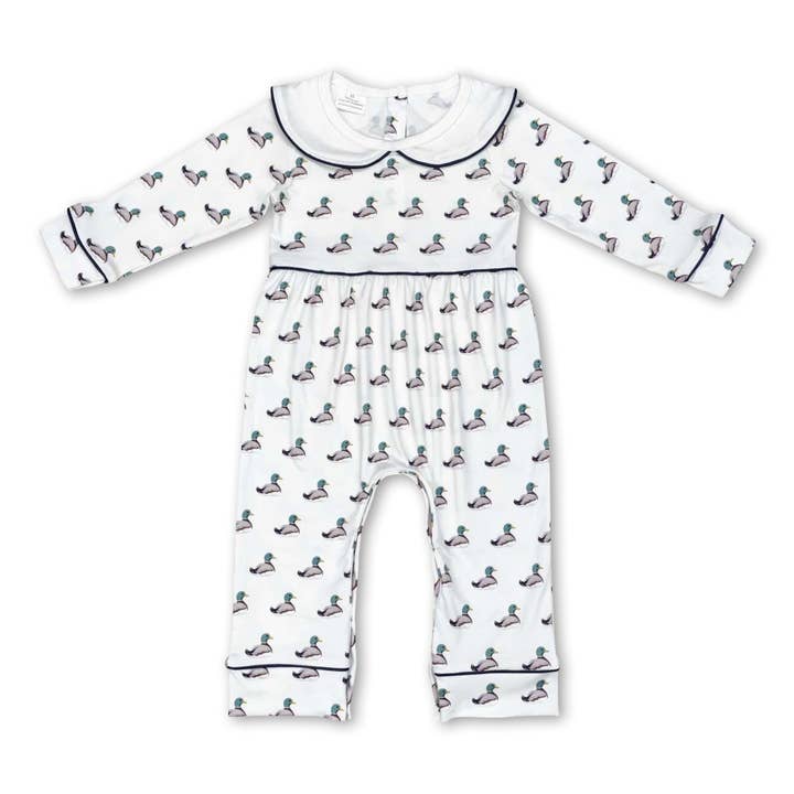 Long sleeves duck baby kids romper for wholesale by Yawoo Garments