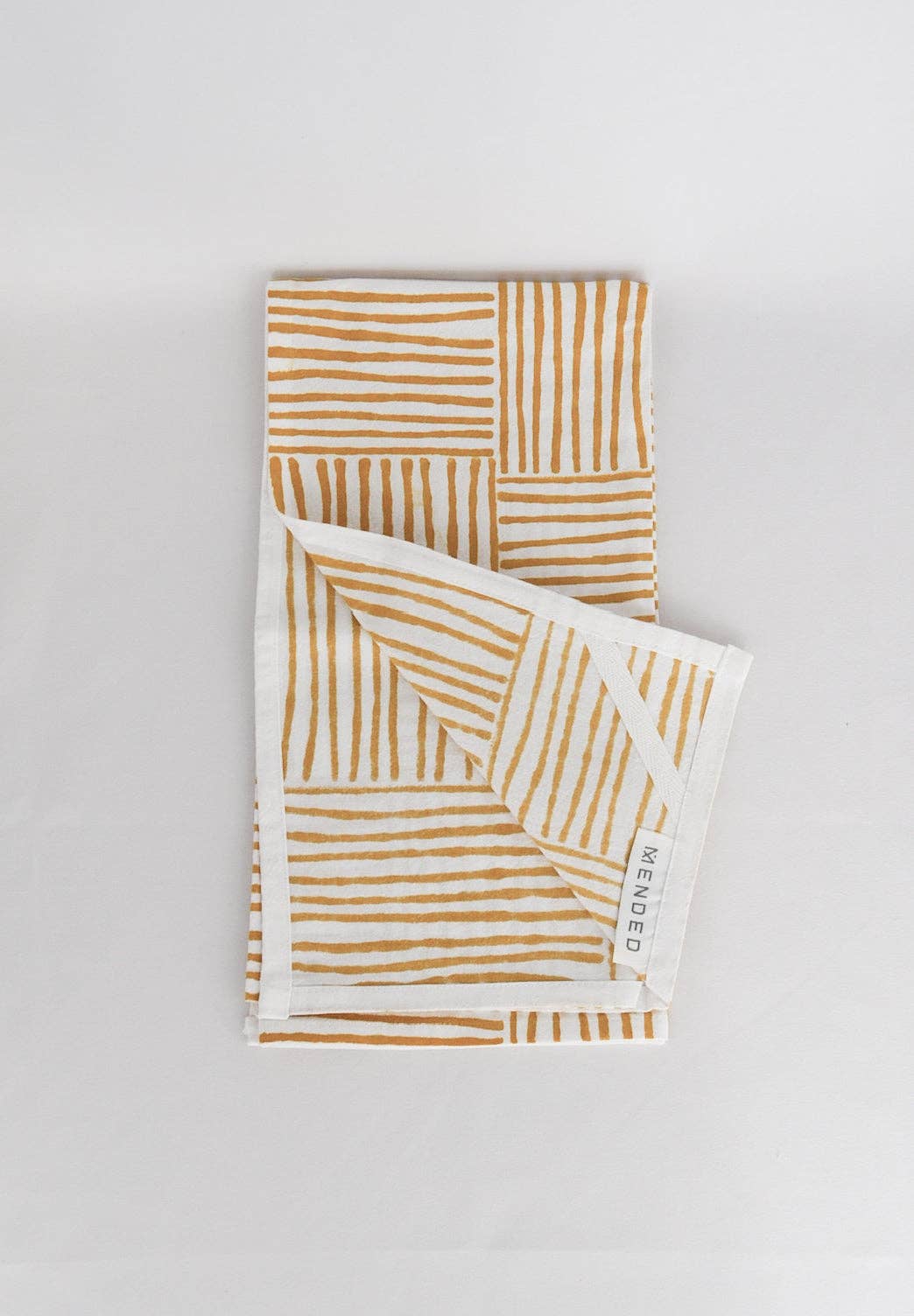 Mended - Wholesale Tea Towel - Tea Towel - Striped - Mustard2