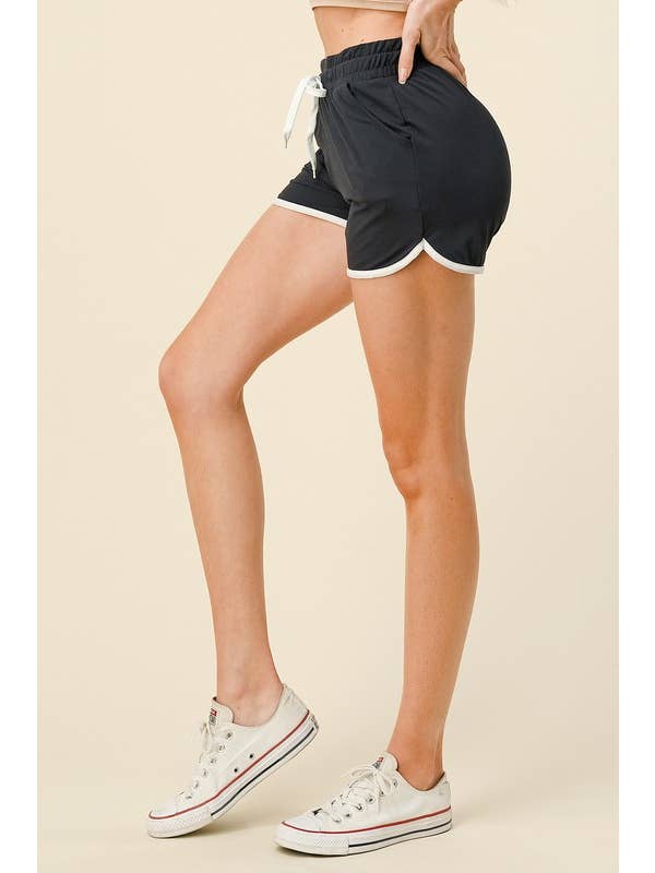 MIO WHOLESALE - Wholesale Shorts - Women's - DS-01 DRAWSTRING DOLPHIN SHORT2