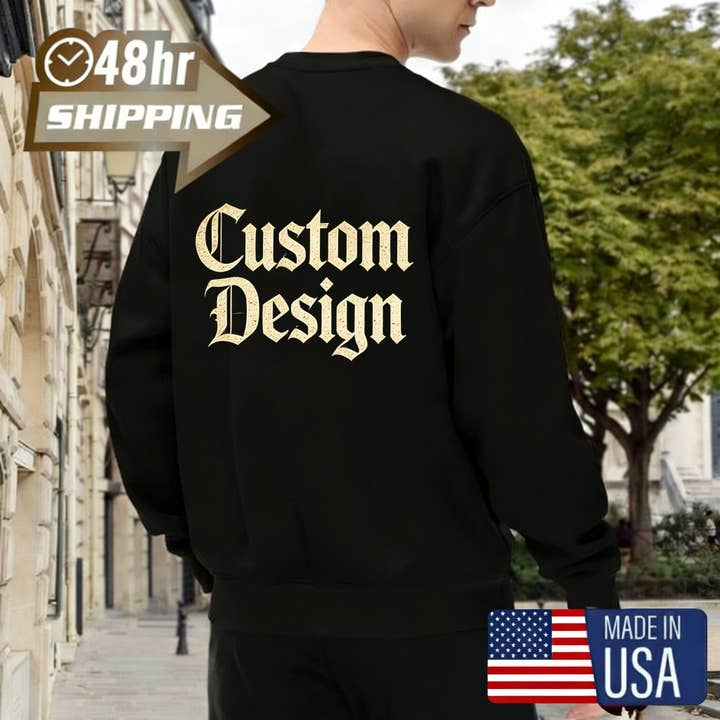 High Quality 300g Crewneck Sweatshirt for Men – Custom Printing Available for wholesale by FLUFFERY