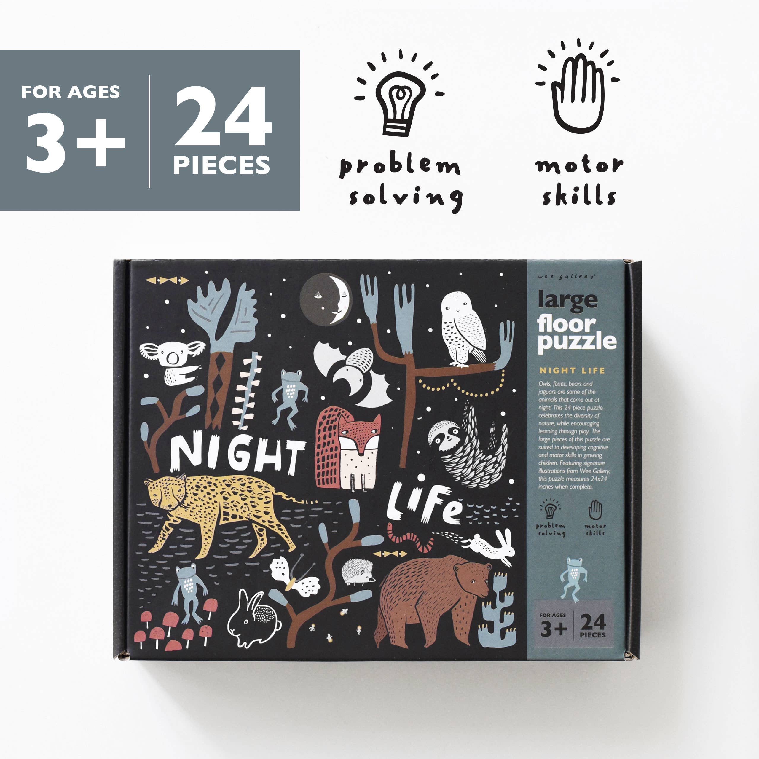 Wee Gallery - Wholesale Puzzle - Kids - Night Life Floor Puzzle1