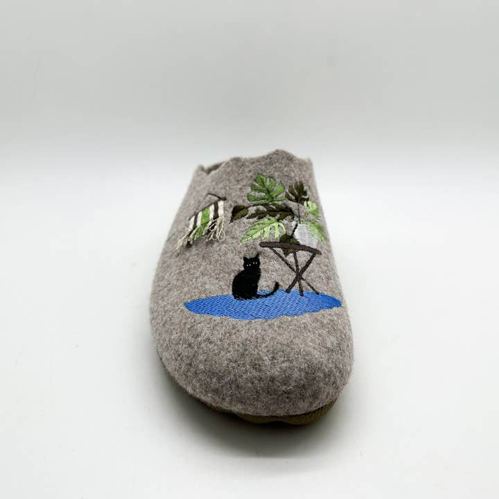 thies - Wholesale Slippers - Women's - MayBe ® Boho Cat brown3