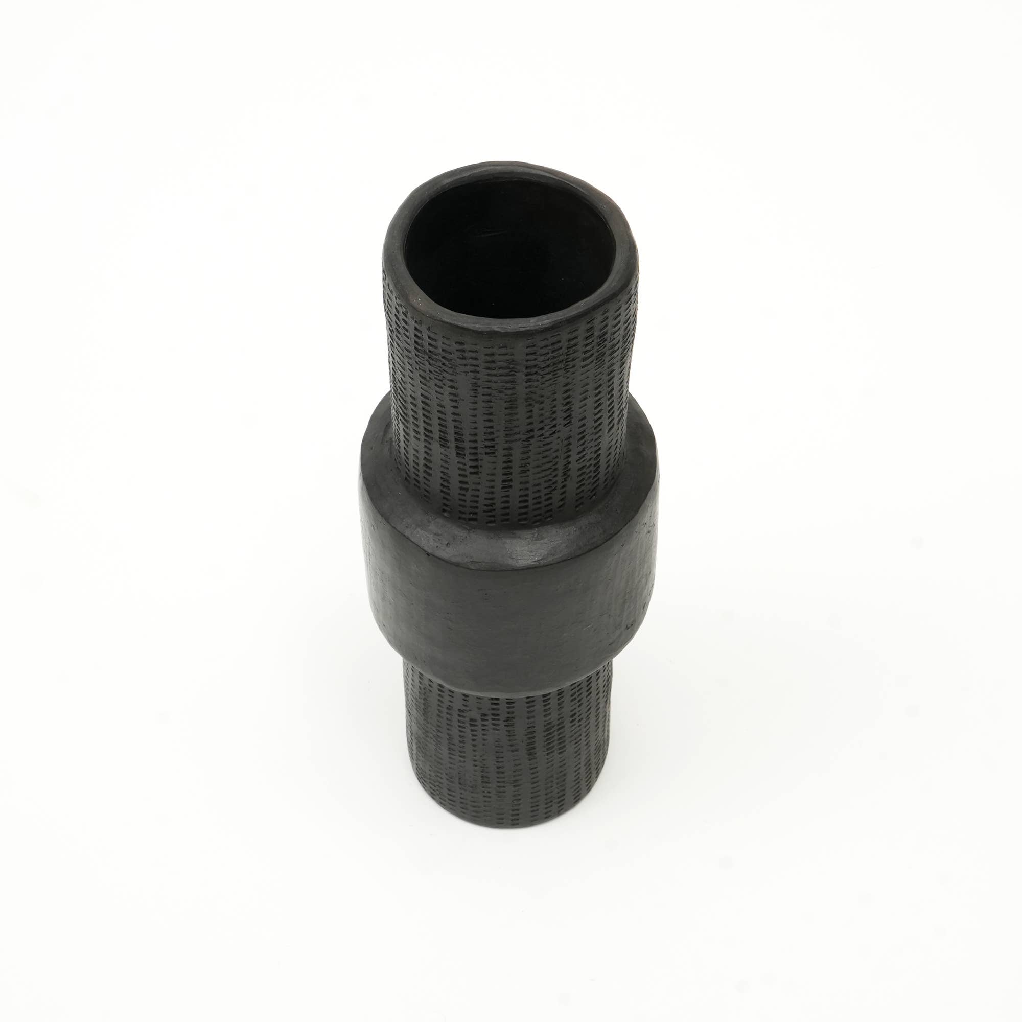 Black Decorative Object | Longpi Pottery Decor Object | 10" for wholesale on Faire4