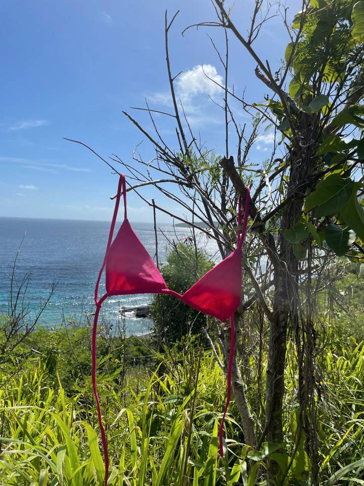 Kaia top | Raspberry for wholesale by Elle’s swim