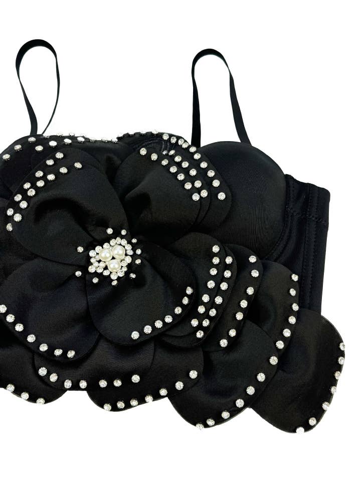 Productseeker - Wholesale Corset - Women's - VE008 Elegant Multi-Layer Beaded Floral Herringbone Bra1