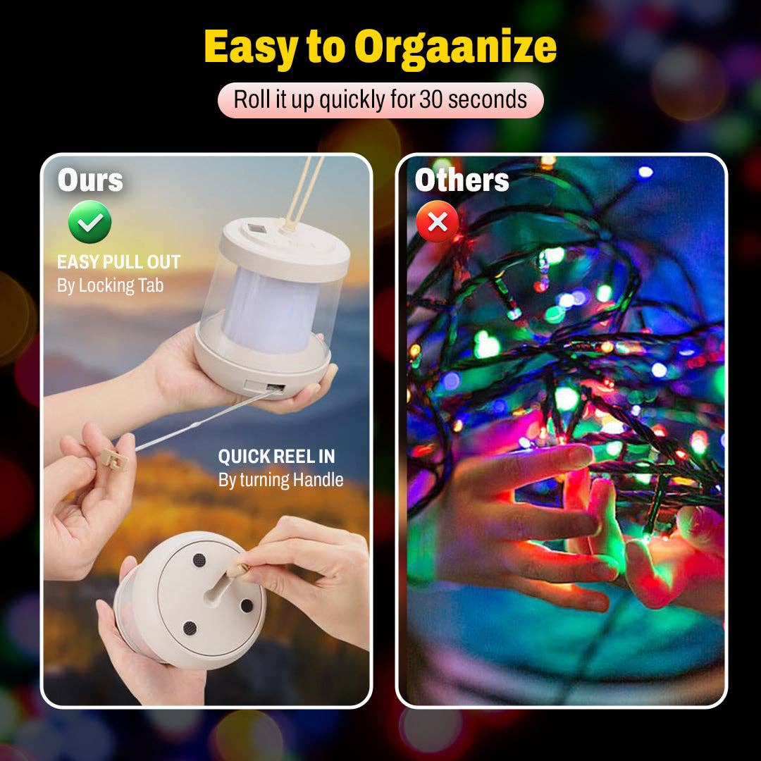 Mtistanbul LTD – Lampião por atacado – Lanterna de Campismo com Power Bank – 3 Modos de Luz, IPX4 à Prova de Água, Luzes de Corda RGB1