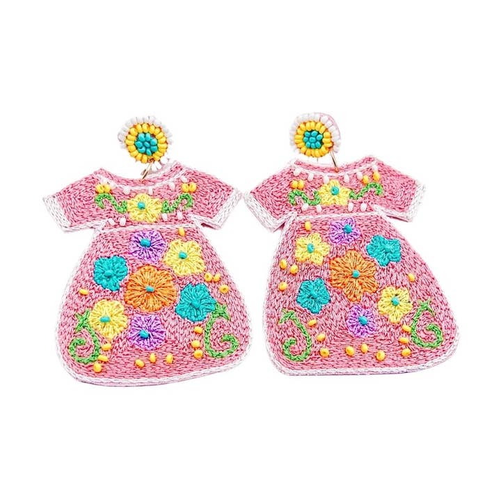 Mexicansk kjole lyserød for engroshandel hos Treasure Jewels Inc.