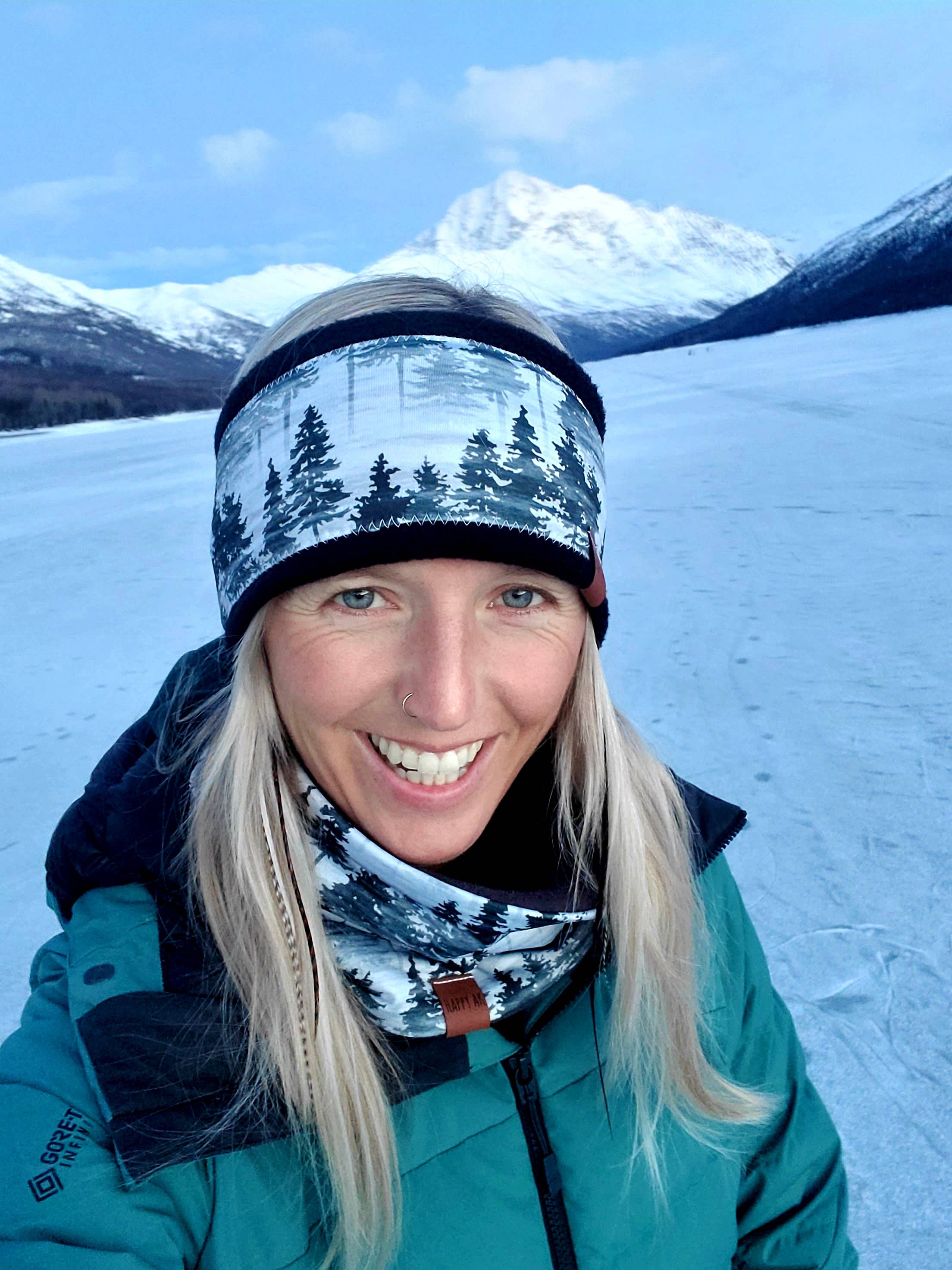 HappyAK Handmade Headbands and Neckwear - Vendita all'ingrosso Fascia per capelli - Donna - Fasce per Capelli Foderate in Pile (Floreale/Natura)-Pacchetto2