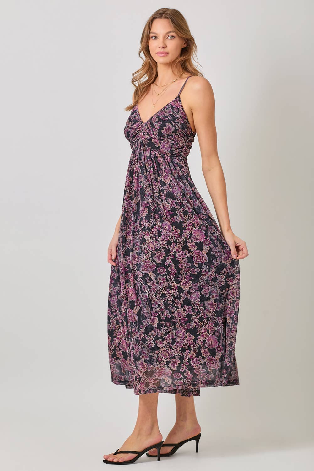 Mystree - Vendita all'ingrosso Vestito - Donna - 60646 Abito in Rete con Pieghe e Schiena Incrociata20