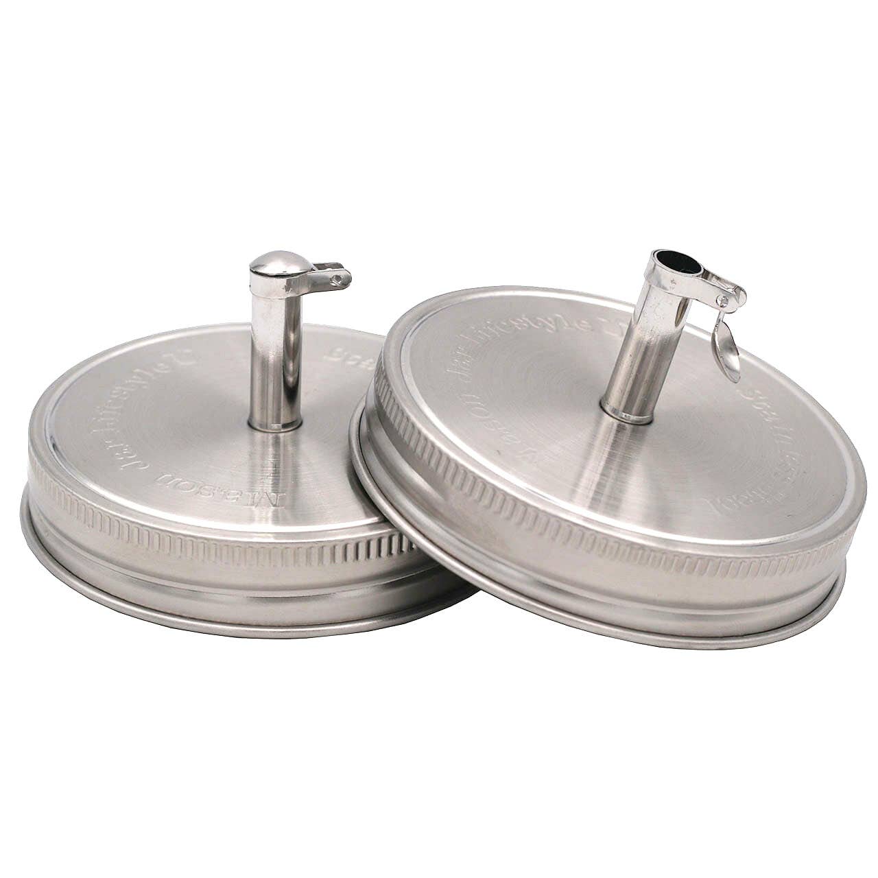 Mason Jar Lifestyle - Wholesale Kitchen Tool/Gadget - Stainless Steel Pour Spout Oil Cruet Lids for Mason Jars9