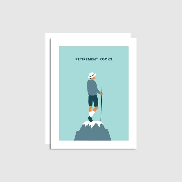 Retirement Rocks Card for wholesale by Wildly Supply Co.