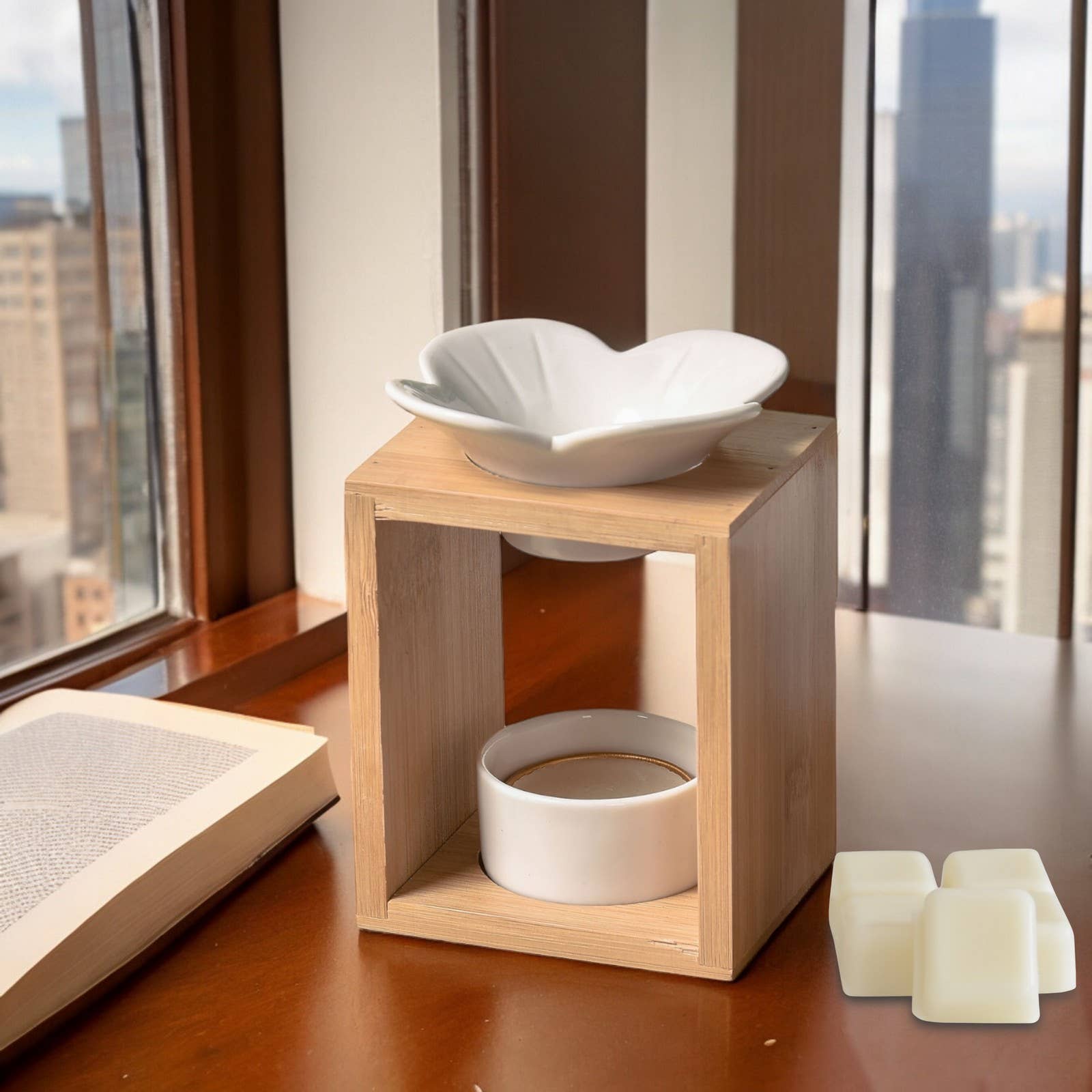 Zen'Arôme - Wholesale Fragrance Warmer - Plumeria Bamboo and Ceramic Scented Wax Burner5