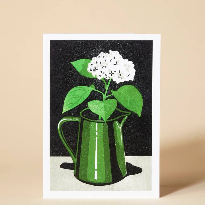 Hydrangea Greeting Card for wholesale by Pressed and Folded