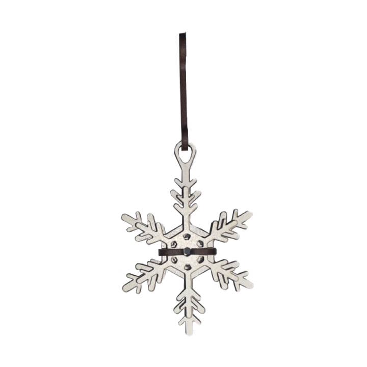 Snowflake Wooden Kitset (Small), 3D Puzzle for wholesale by LITTLE AND WOOD