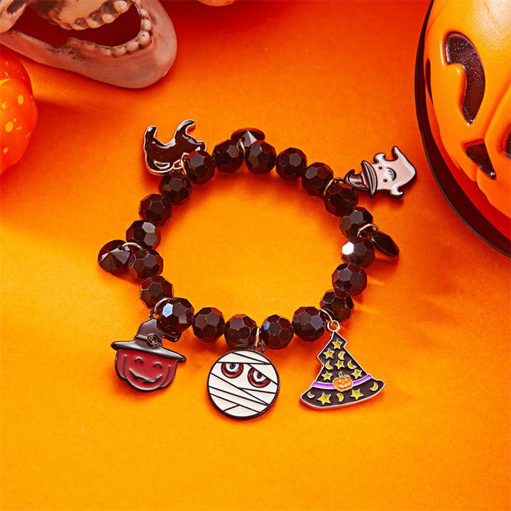 alberalkirk - Wholesale Charm/Dangle Bracelet - Halloween Multi-Charm Bracelet with Cartoon Pendants S5P4975