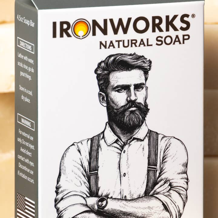 IRONWORKS Soap Company - Wholesale Bar Soap - Men's - Bar Soap Barber Man1