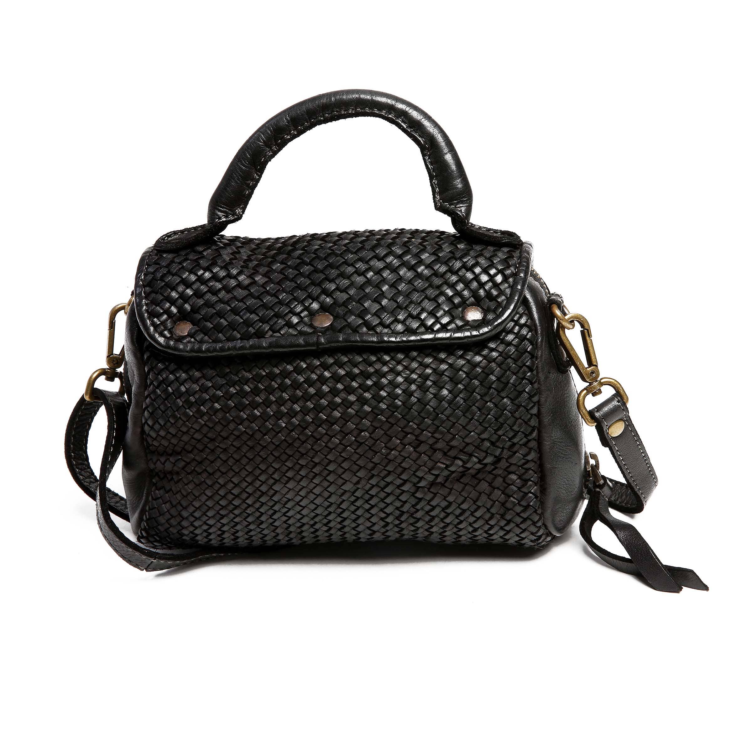 Bolsa Nova Handbags - Wholesale Crossbody Bag - Women's - Lily Woven Leather Minibag0
