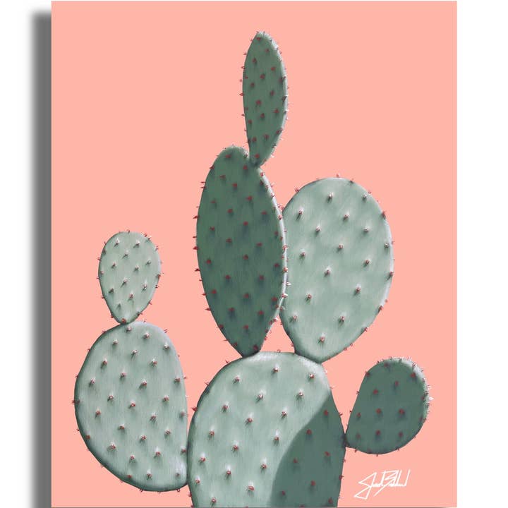 Pastell Prickly Pear papperstryck för wholesale av The Painted Ladies