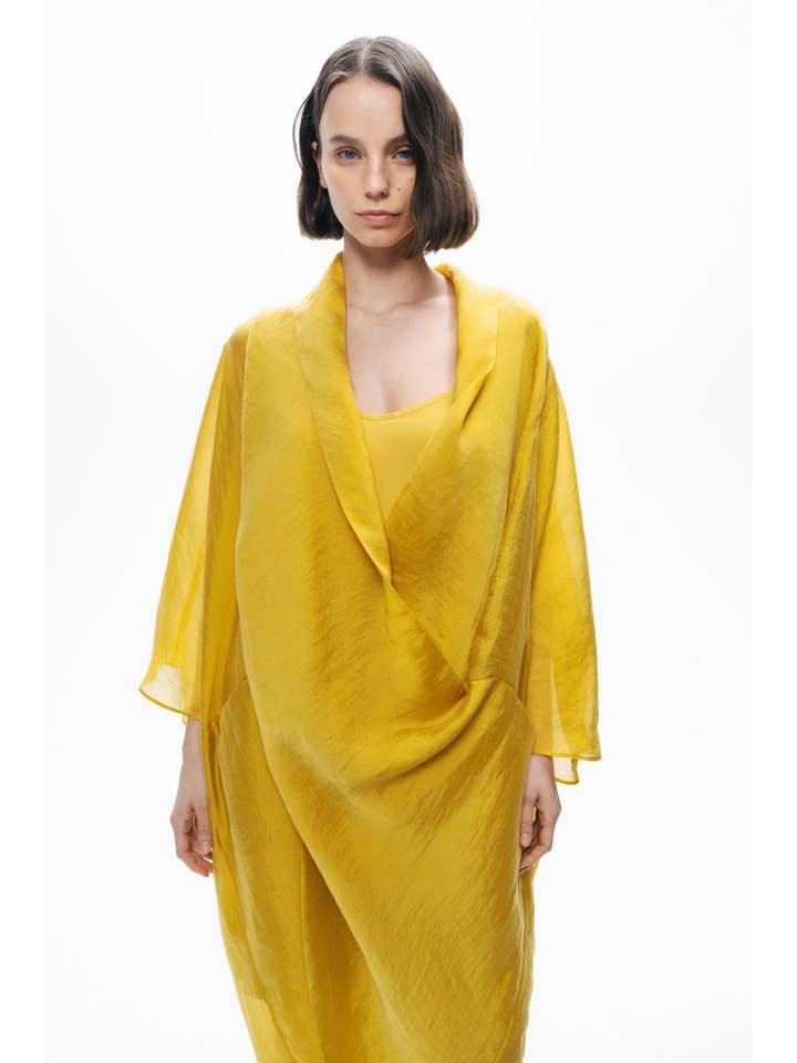Giallo Abito midi oversize in vendita all'ingrosso su Faire