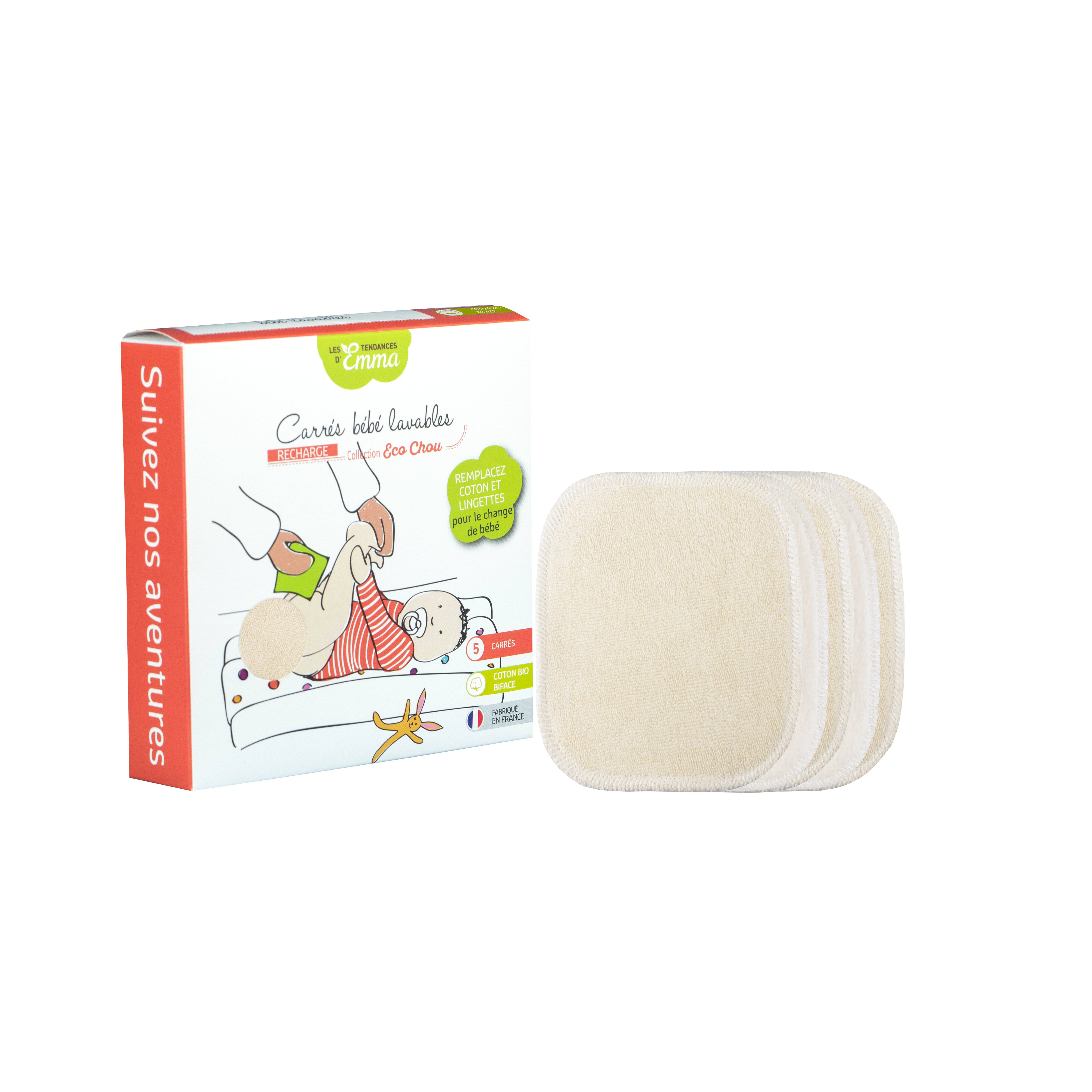Les Tendances d'Emma - Wholesale Diaper (Cloth) - Baby - 5 Emma squares for babies7