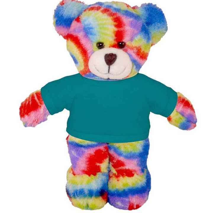 Plushland - Wholesale Stuffed/Plush Toy - Kids & Baby - 8″ Tie-Dye Custom Bear | Personalized Bear Stuffed Animal6