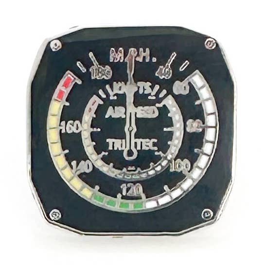 Flight Series Pin- Airspeed Indicator for wholesale by Kinzoku