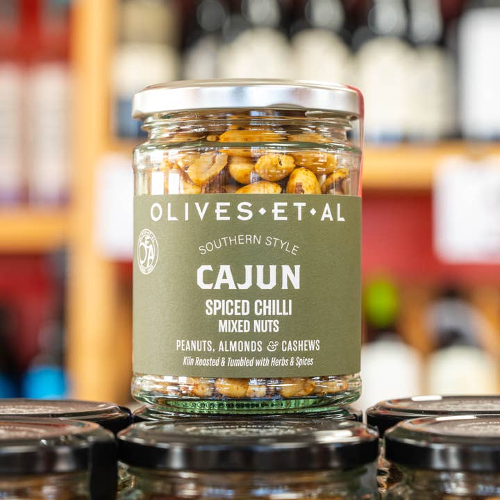 Olives Et Al – wholesale Nötter – Kryddade Cajun-rostade nötter med chili från Bayou3