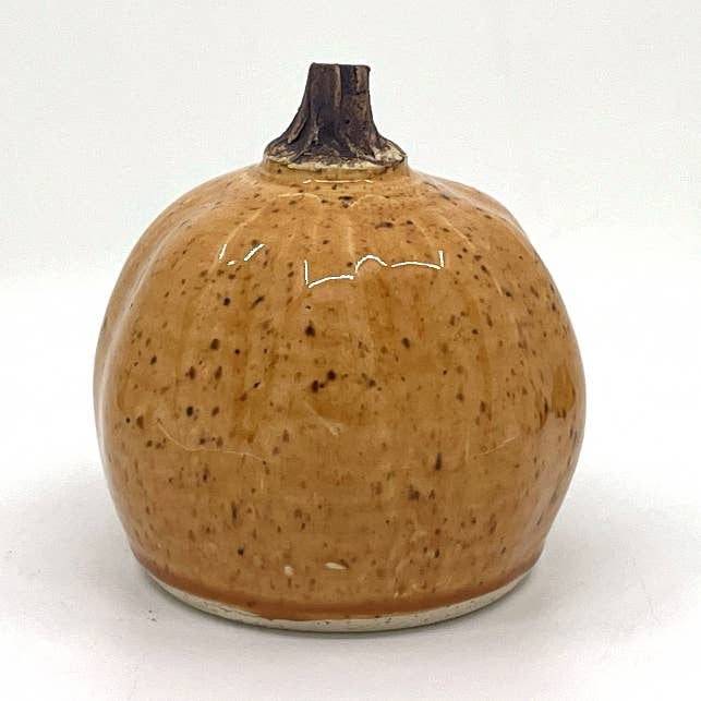 Beasley Ceramics - Wholesale Decorative Tabletop Object - Classic Pumpkin (Natural Stem)2