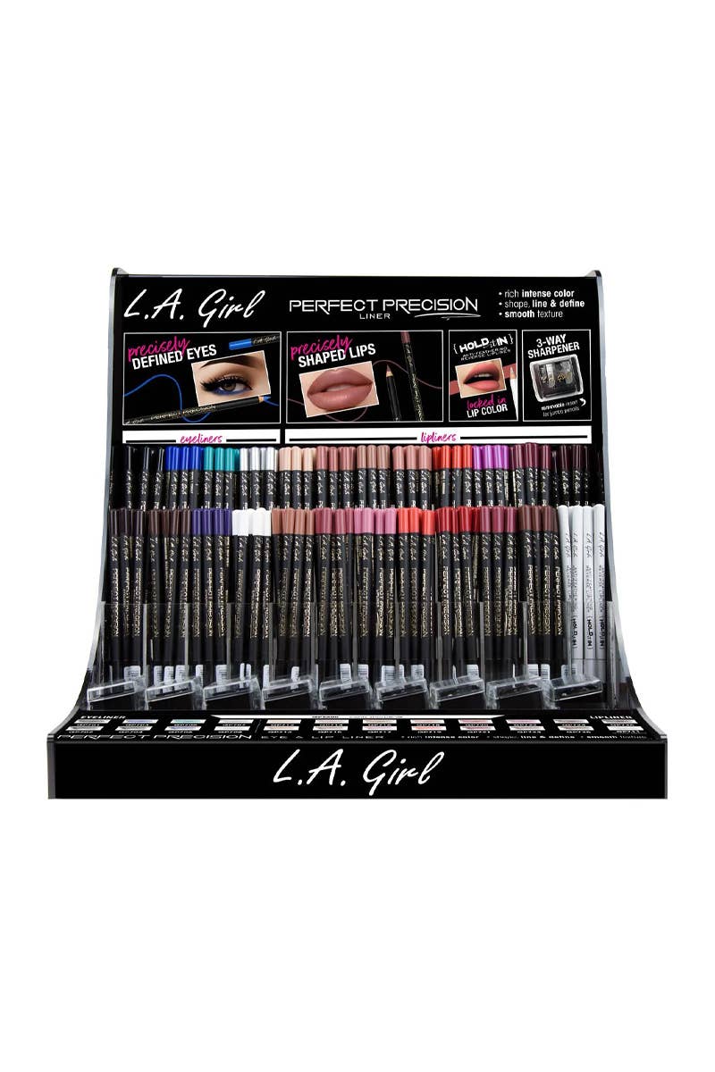 PINEAPPLE Beauty - Wholesale Eyeliner/Pencil - LA Girl GCD267.1 Precision Liner Pencils Display - 225pc0