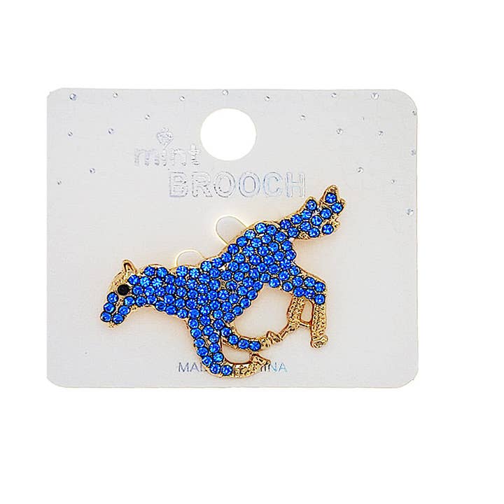 Rhinestone Horse Brooch for wholesale by Atlas Fashion