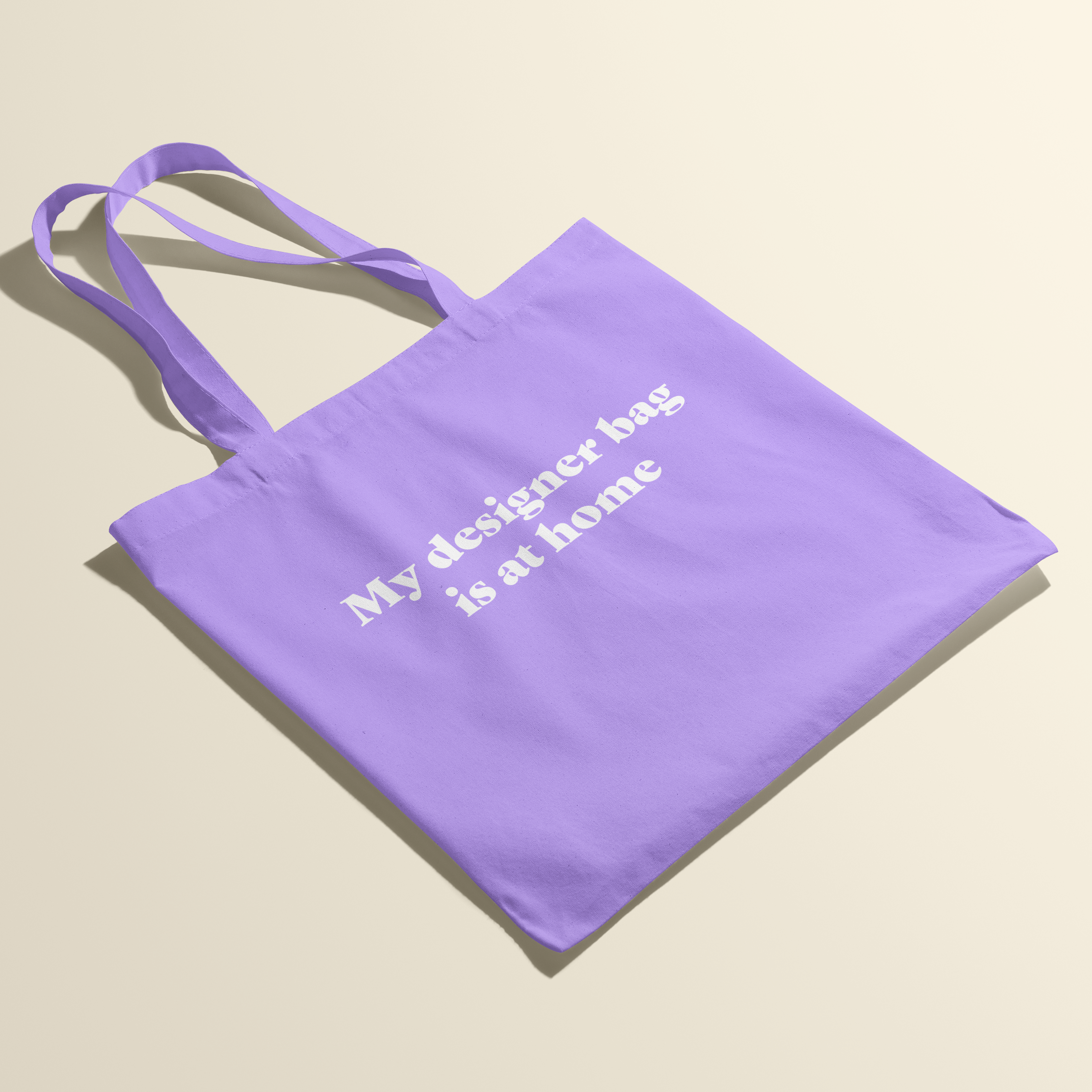 Deadpixel - Wholesale Tote Bag - Women's - Totebag - My designer bag is at home - Lavender3