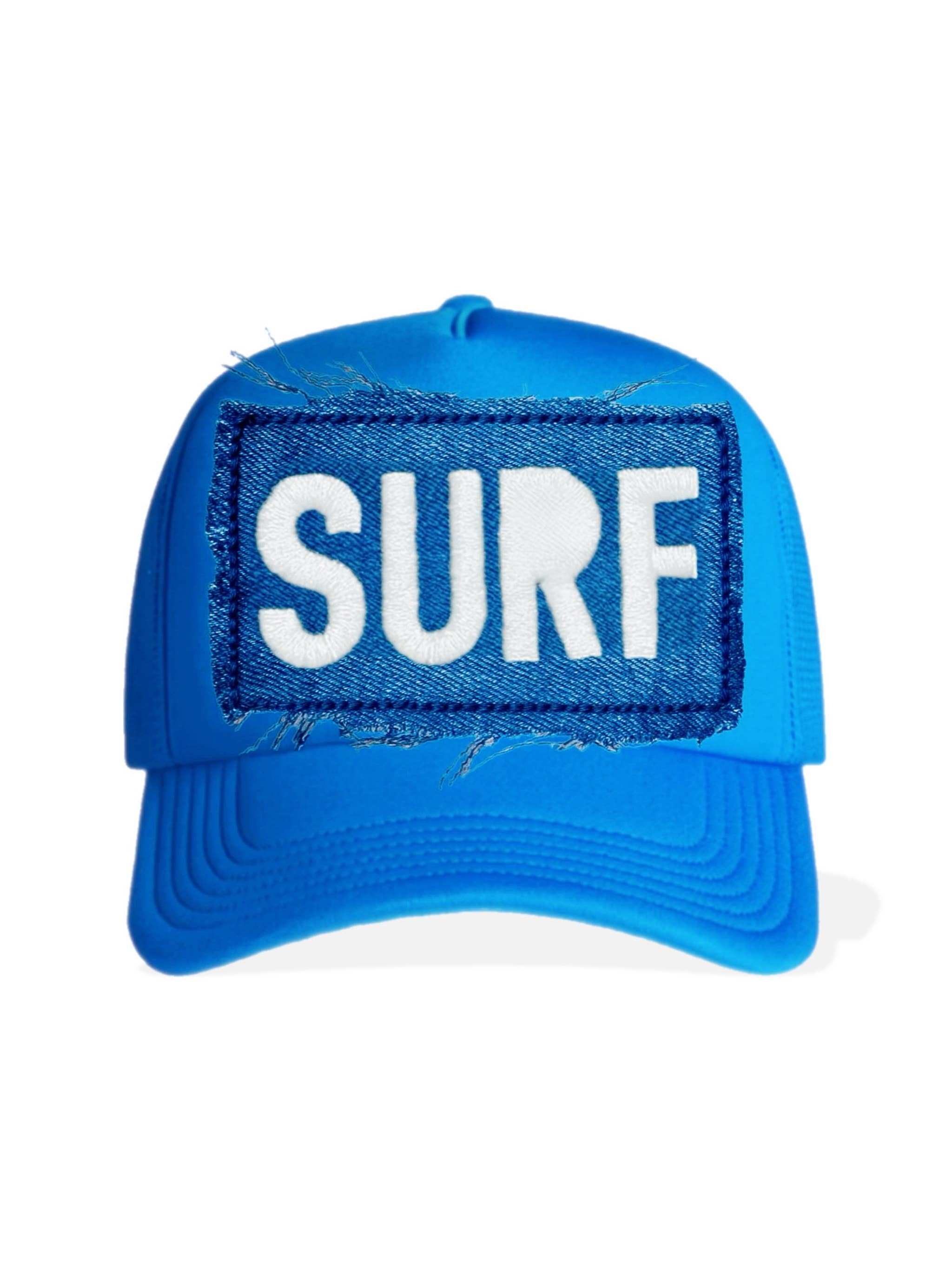 Cabana Club California - Wholesale Trucker Hat - Unisex - Denim Surf Patch Embroidered Trucker Hat1