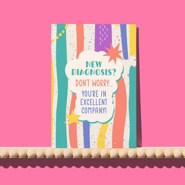 New Diagnosis Card - You're in Excellent Company for wholesale by Sunshine Lane