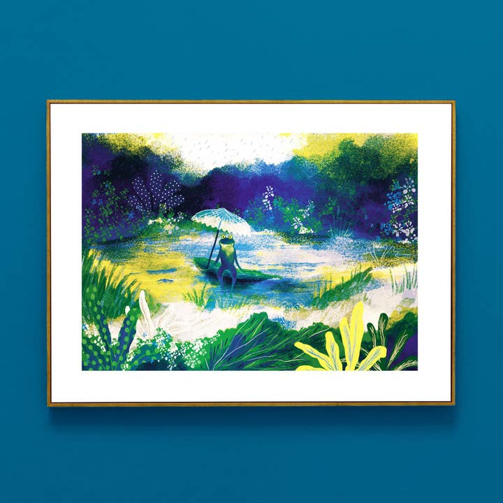 Der Frosch und der Sonnenschirm für den Großhandel von Maison Chapal