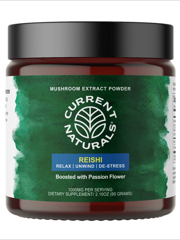 Extrait de champignon CN Reishi en poudre (2,1 oz) pour la vente par Current Naturals