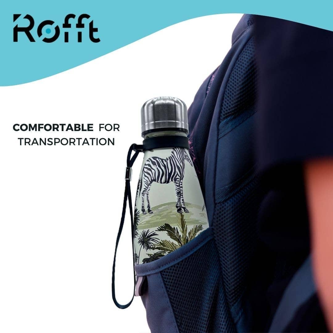 ROFFT USA LLC - Wholesale Water Bottle - 20 oz Insulated Water Bottle - Leak Proof, Stainless Steel, Thermo Bottle for Hot and Cold Drinks, Double Wall Insulation, Portable Water Flask for Travel, Outdoor20