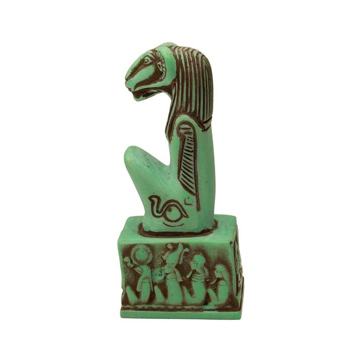 Discoveries, Inc. - Vente Figurine décorative - Khnum agenouillé vert - 5" - Dieu égyptien4