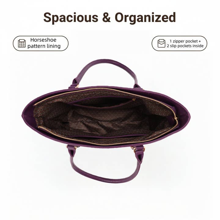 KAYLA+AVA - Vente Tote bag – femme - ENSEMBLE FOURRE-TOUT 3 EN 1 CELESTINE CROC EMBOSSÉ OMBRE3