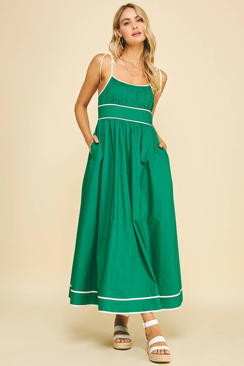 PINCH - Wholesale Dress - Women's - CONTRAST STRAP MAXI DRESS - 5828D6