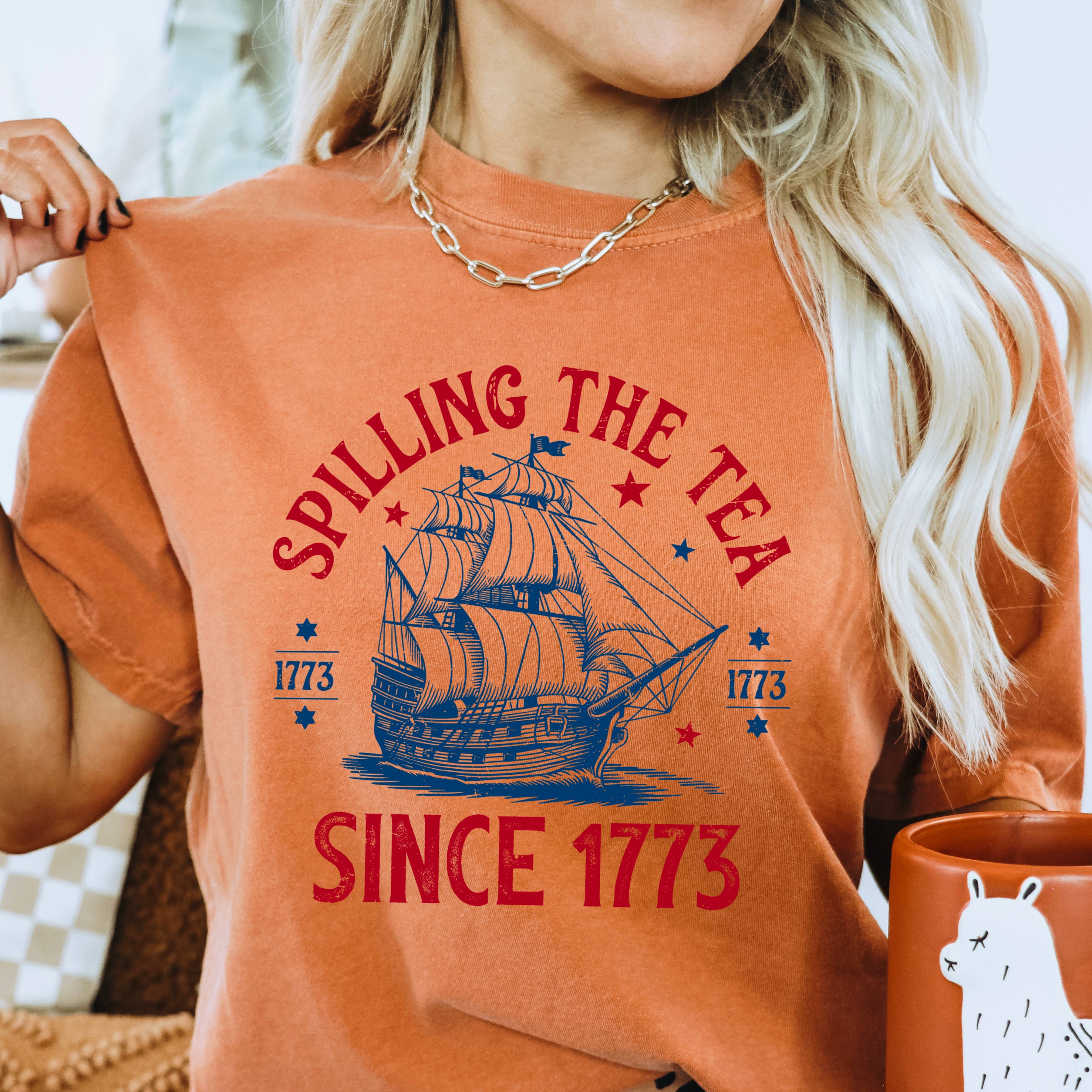 Shoppe SHC – wholesale T-shirt (graphic) – women's – July 4th Graphic Shirt | Patriotic Apparel | Comfort Colors3