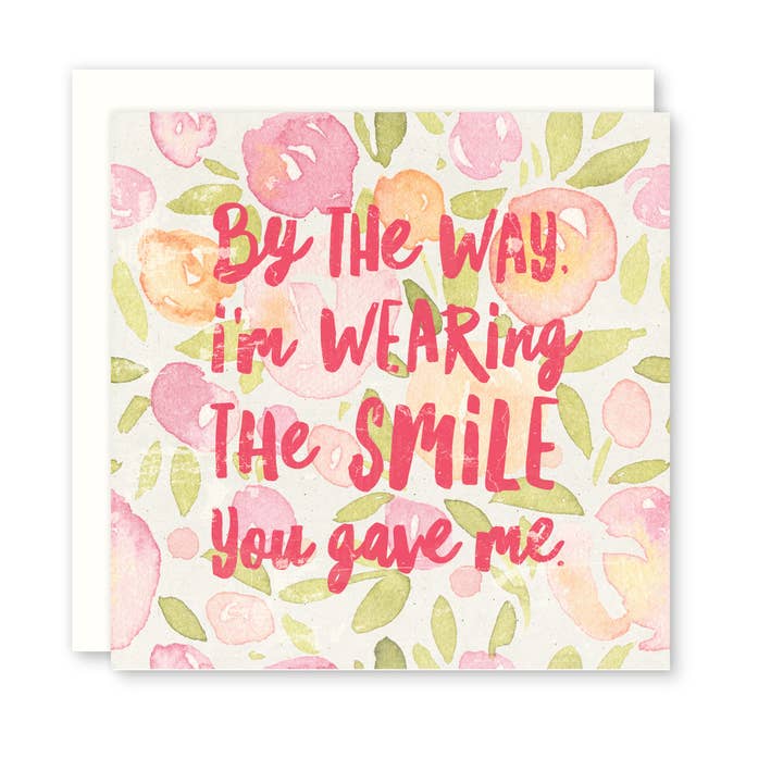 Je porte le sourire que tu m'as donné - (Amour + Amitié) pour la vente par Raincity Prints