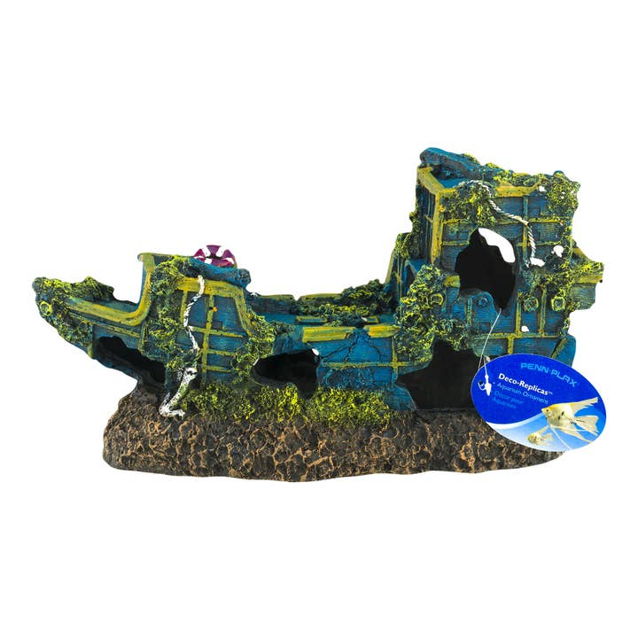 Deco-Replicas Sunken Treasure Ship Decoration – Medium for wholesale by Penn-Plax