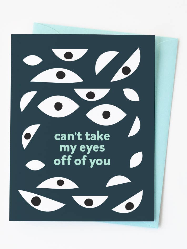 Cartão de Halloween Olhos Assustadores | Cartão de amor sazonal de outono por atacado de Graphic Anthology Greeting Cards