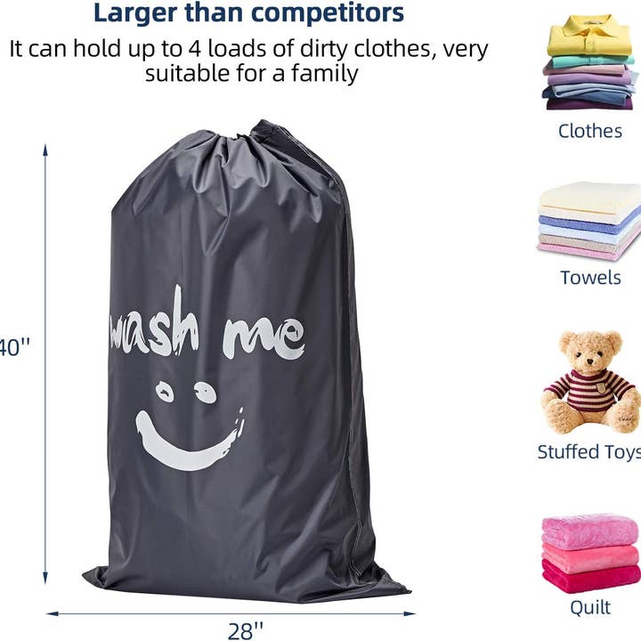 True & Tidy - Wholesale Laundry Bag - True & Tidy Extra Large Foldable Laundry Bag1