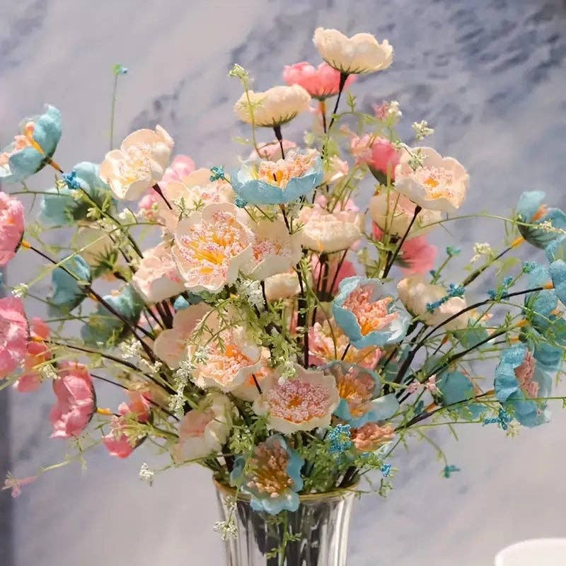 Huis Van Merken – wholesale Konstgjorda blommor – Konstgjord Azaleabukett - Ljus Lyx Heminredning (6 st)0