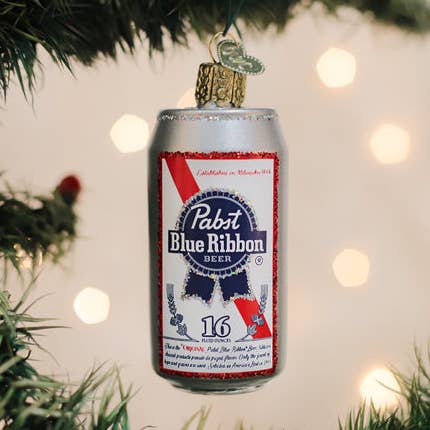 Old World Christmas - Wholesale Ornament - Pabst Blue Ribbon Beer Can Ornament0