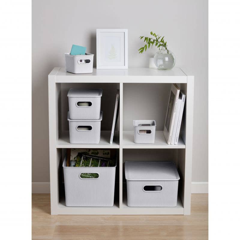 Superio Brand - Wholesale Storage Bin - Ribbed Collection Storage and Organizing Bins, 1.5 Liter-CS20