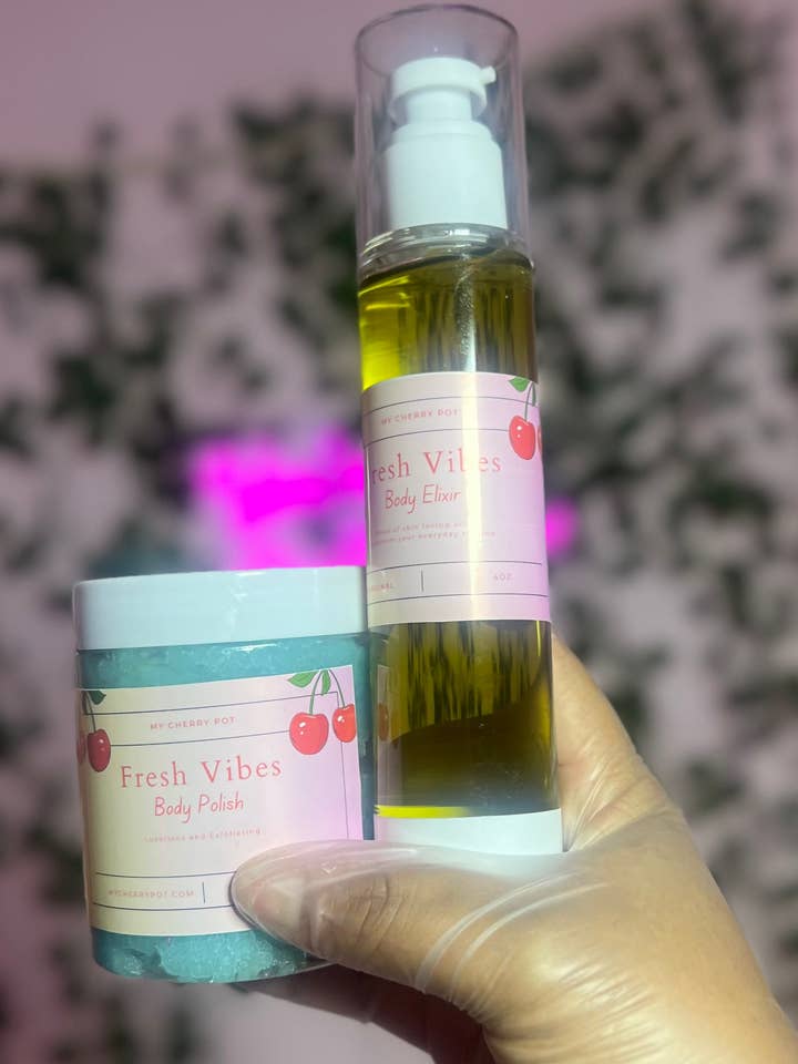 Fresh Vibes Polish and Elixir Bundle for wholesale by Glam Goddess Cosmetics