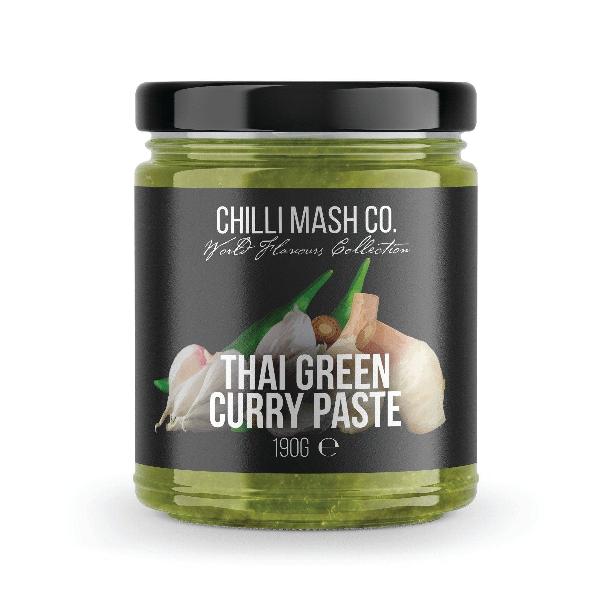 Chilli Mash Company – wholesale Chili paste – Thai Green Curry Paste | 185g | Chilli Mash Co. | World Flavours Collection0