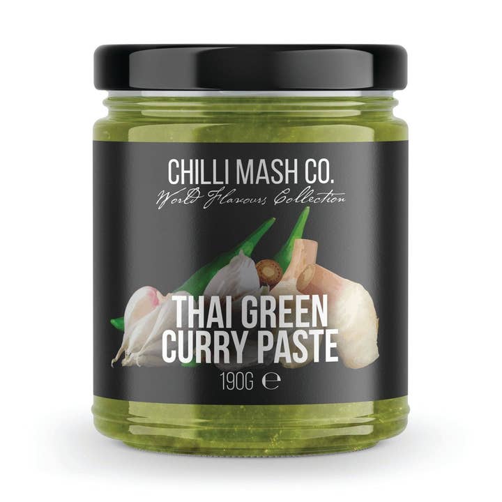 Thai Green Curry Paste | 185g | Chilli Mash Co. | World Flavours Collection for wholesale by Chilli Mash Company